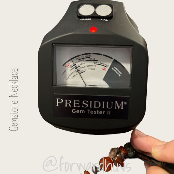 Semi-Precious Gemstone Cluster Necklace - Picture 9 of 11